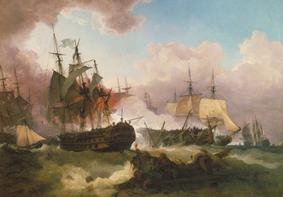 The Battle of Camperdown by Philippe Jacques de Loutherbourg